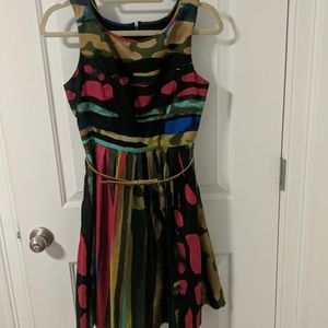 Size 6p Ellen Tracy multi colored dress